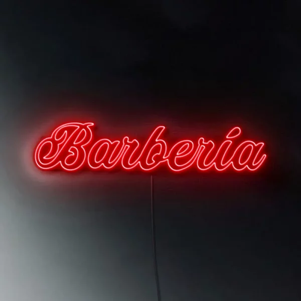 Cartel Neón Led Barbería