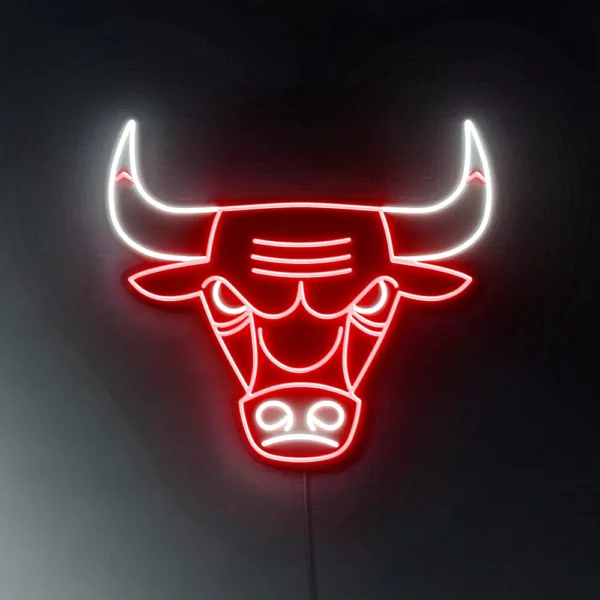Cartel neón led Basquet Chicago Bulls