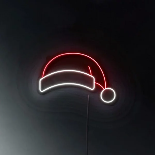 Cartel Neón Led Gorro papá Noel