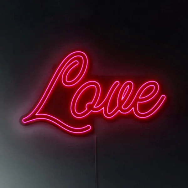 Cartel Neón Led Love
